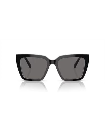 Swarovski Rectangular Frame Sunglasses - Gray