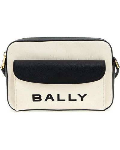 Bally Bar Daniel Crossbody Bags White/black