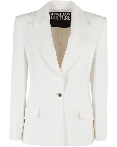 Versace Single-breasted Tailored Blazer - White