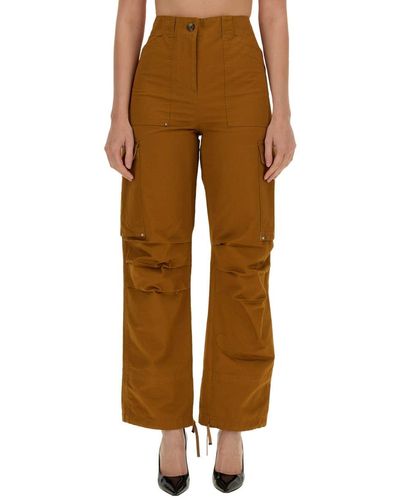 Rabanne Cotton Trousers - Brown