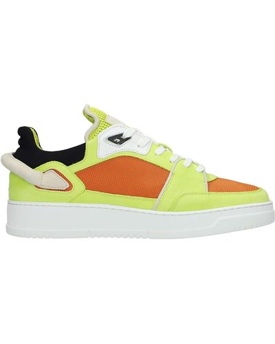 Buscemi New Basket Sneakers In Polyester - Yellow