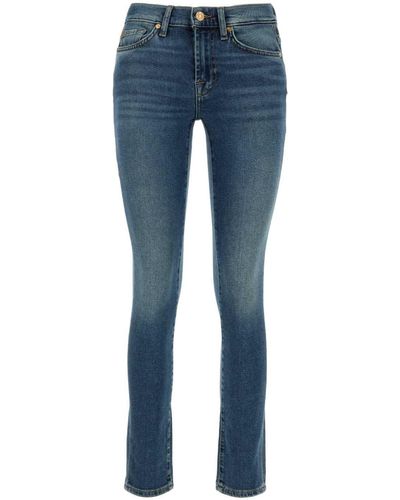 7 For All Mankind Stretch Denim Roxanne Jeans - Blue