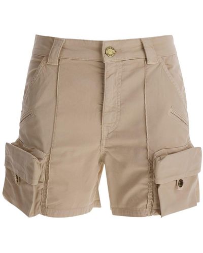 Pinko Cargo Shorts - Natural