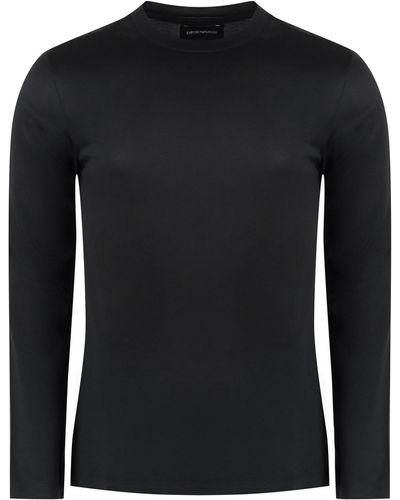 Emporio Armani Long Sleeve T-shirt - Black
