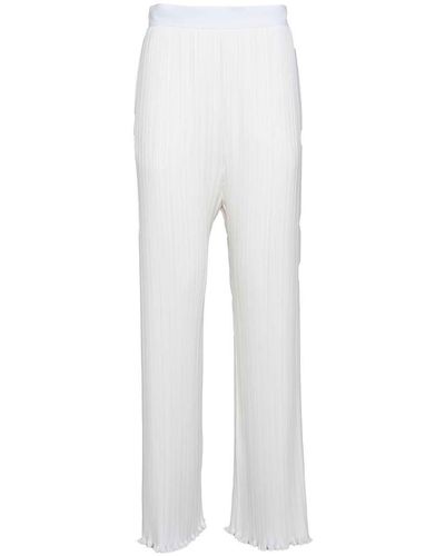 Lanvin Pleated High Waist Pants - White
