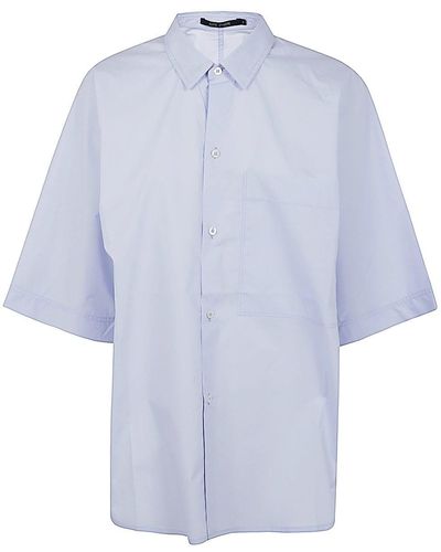 Sofie D'Hoore Short Sleeve Shirt With Front Placket - Blue