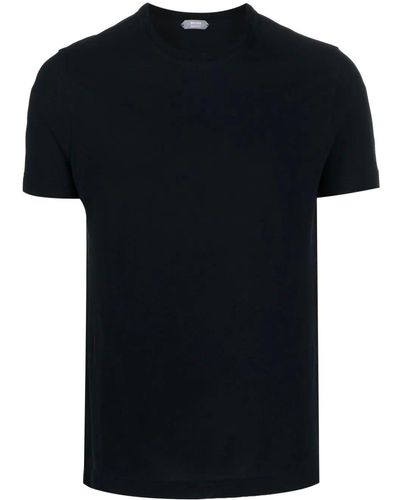 Zanone Short Sleeves T-Shirt - Black