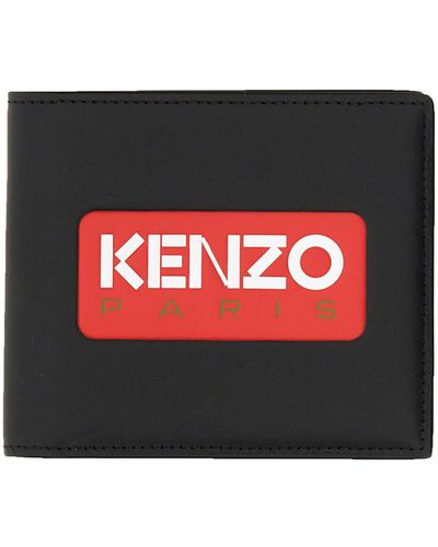 KENZO Leather Wallet - Red