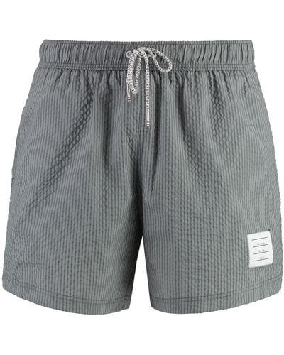 Thom Browne Nylon Swim Shorts - Grey