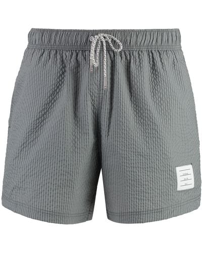 Thom Browne Nylon Swim Shorts - Gray