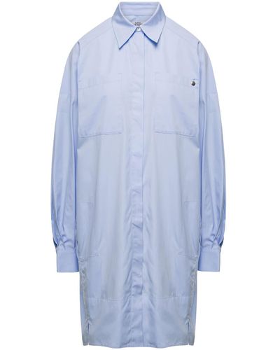 A.P.C. Maxi Shirt - Blue