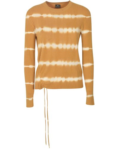 Paul Smith Stripe Pattern Crewneck Jumper - Metallic