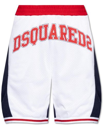DSquared² Shorts With Logo - Red