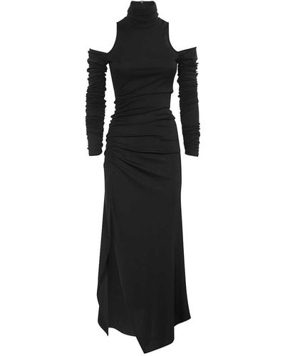 Dondup Dress With Split - Black