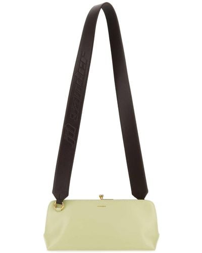 Jil Sander Pastel Leather Small Goji Shoulder Bag - Natural