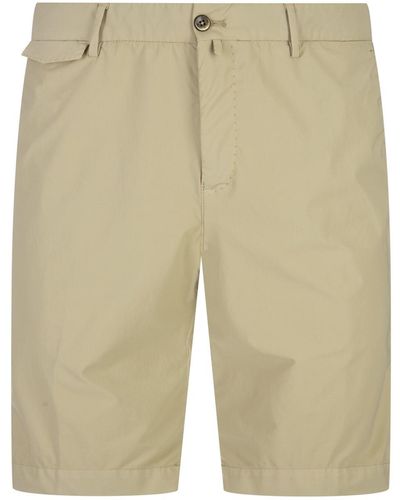PT Torino Stretch Cotton Shorts - Natural