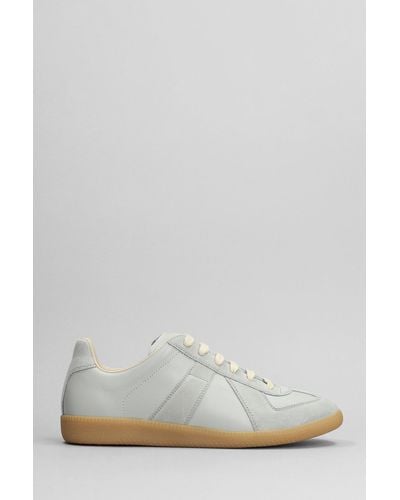 Maison Margiela Replica Trainers In Grey Leather