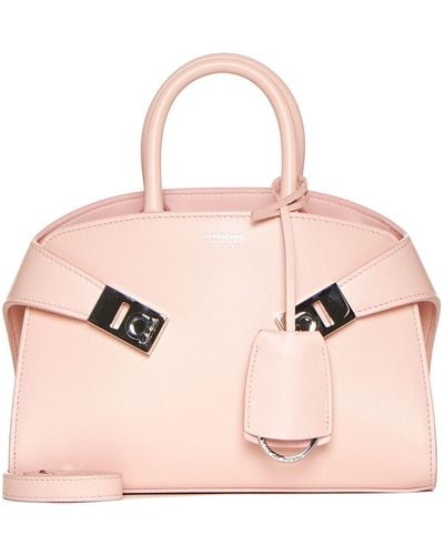 Ferragamo Mini Hug Top Handle Bag - Pink