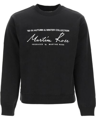 Martine Rose Crewneck Sweatshirt - Black