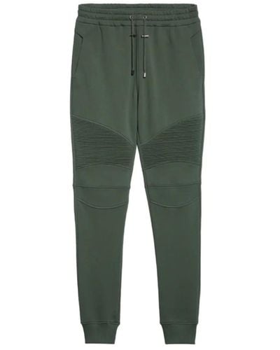 Balmain Cotton Logo Sweatpants - Green