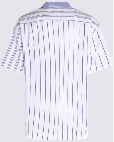 JW Anderson Cotton Multi Stripe Shirt - Blue