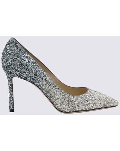 Jimmy Choo And Dusk Leather Romy Court Shoes - Metallic