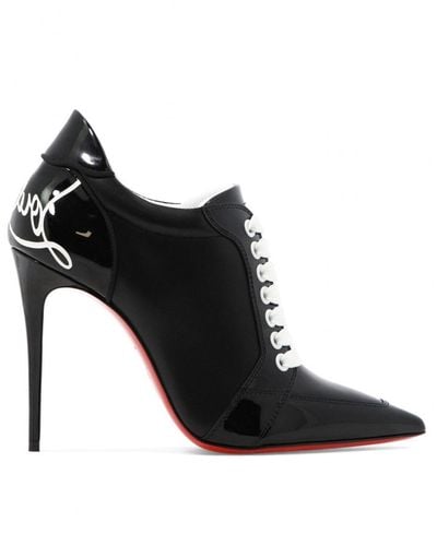 Christian Louboutin Leather Court Shoes - Black