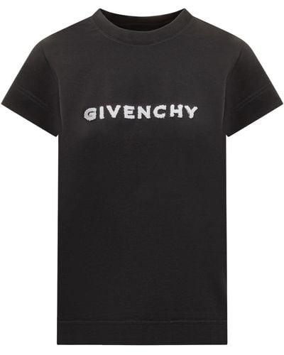 Givenchy 4g Tufting Cotton T-shirt - Black
