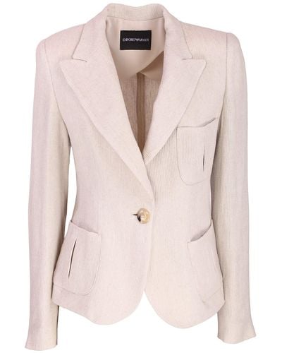 Emporio Armani Single-breasted Jacket - Pink