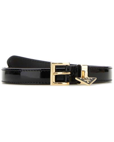 Prada Symbole Charm Belt - Black