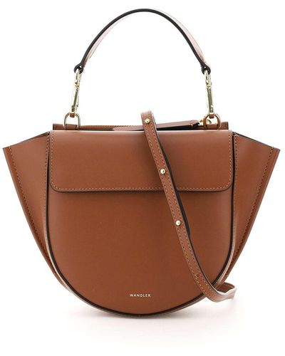 Wandler Hortensia Mini Leather Bag - Brown