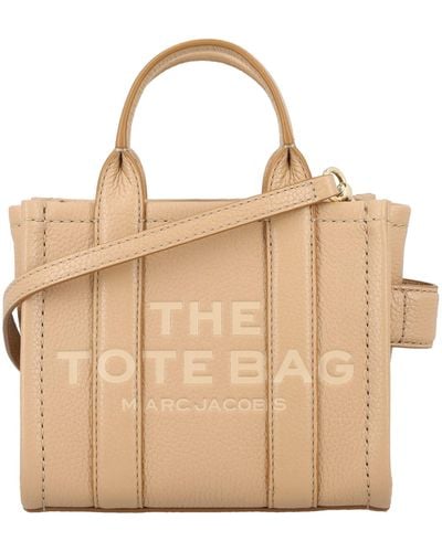 Marc Jacobs The Mini Tote Leather Bag - Natural