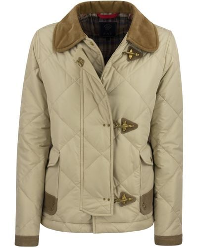 Fay Quilted Jacket 3 Hooks - Green