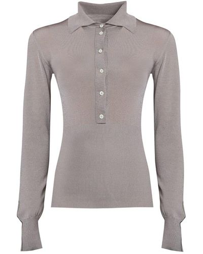 Peter Do Polo Made Of Knit - Gray