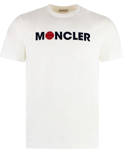 Moncler Cotton Crew-Neck T-Shirt - White