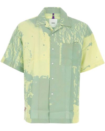 OAMC Printed Viscose Oversize Shirt - Green