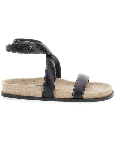 Totême 'The Chunky' Sandals With Straps - Black