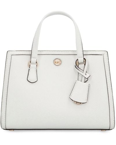 MICHAEL Michael Kors Chantal Leather Handbag - White