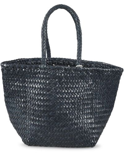 Dragon Diffusion Grace Basket Small Shopper Bag - Blue