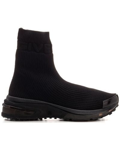Givenchy Giv 1 Sock Sneakers - Men's - Rubber/polyester/calf Leather - Black