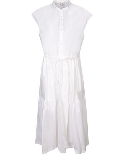 Woolrich Midi Shirt Dress - White