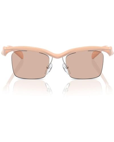Prada Pr A15s Peach Sunglasses - Pink
