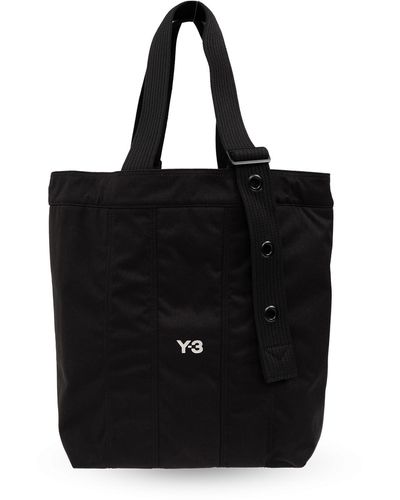 Y-3 Shopper Bag With Logo - Black