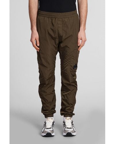 C.P. Company Chrome R Trousers In Green Polyamide - Brown
