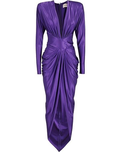 Alexandre Vauthier Maxi Dress - Purple