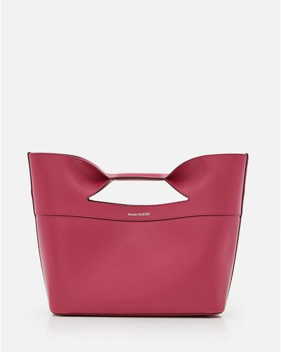 Alexander McQueen The Bow Small Top Handle Bag - Pink