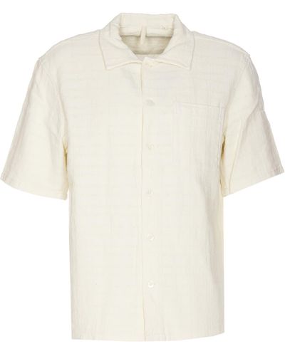 sunflower Spacey Short Sleeves Shirt - White