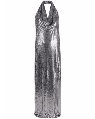Blanca Vita Sequin-Embellished Long Dress - Gray