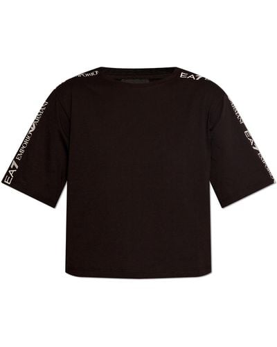 EA7 T-Shirt With Logo, ' - Black