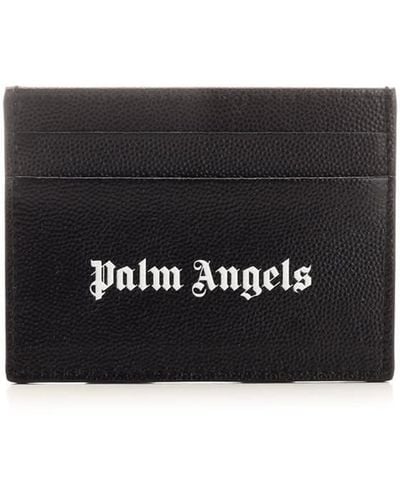 Palm Angels Logo Card Holder - White